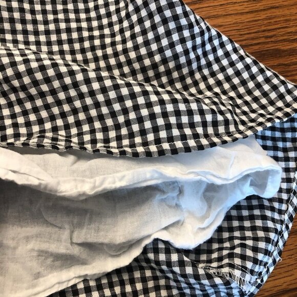 ANDREE BY UNIT Black and White Gingham Mini Dress - Picture 12 of 14